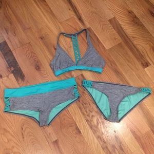 Athlete bikini set, 2 bottom, 1 top